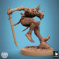 Produktfoto Tabletop 28mm Lord of the Print (LotP) 1: Tabletop Miniatur: Untoter Ghul Verwüster Ghoul Ravager, Todeslandung im Sprung, Schädelkrieger mit Knochenklingen, monströser Elite Nahkämpfer (24_11_C13)