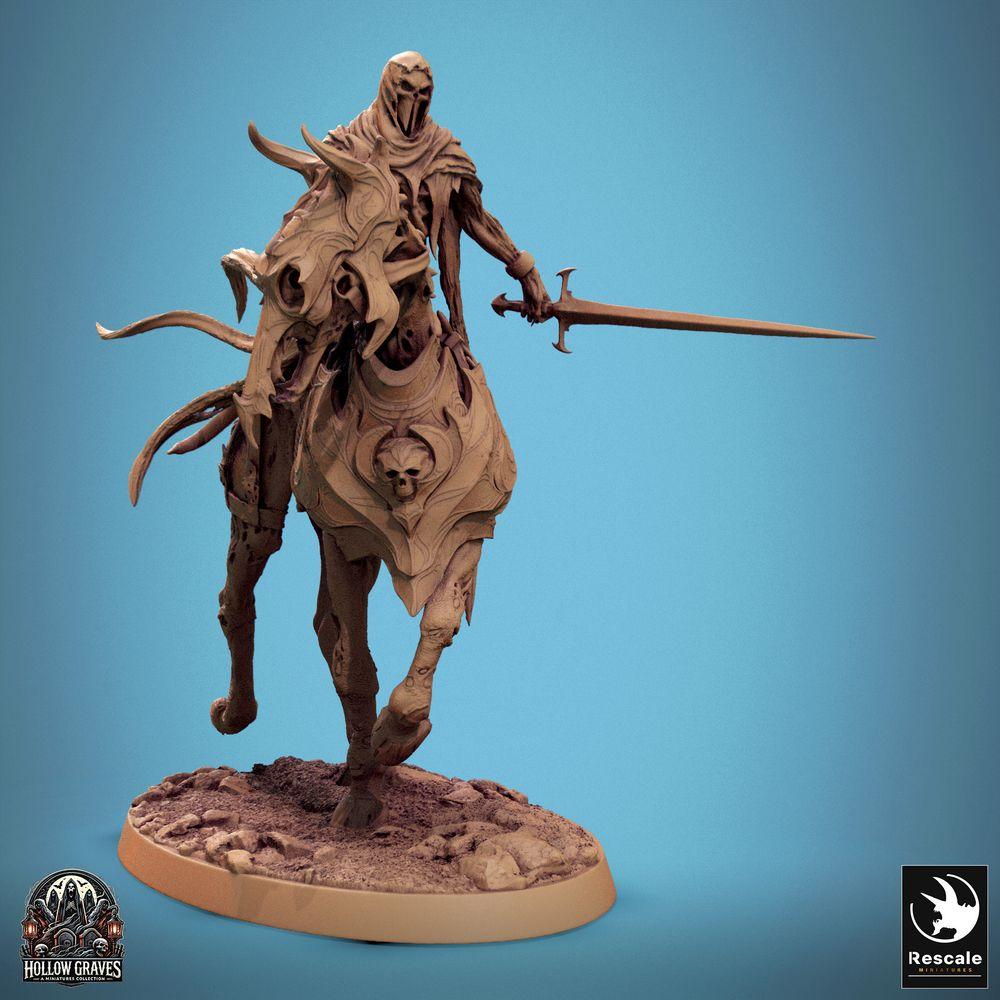 Φωτογραφία προϊόντος Tabletop 28mm Lord of the Print (LotP) 0: Φαντασία φιγούρα: Νεκρός ιππότης, Σκιά ιππέας με μακρύ σπαθί, Αρχηγός φανταστικής ιππασίας (24_10_C5)