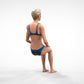 Produktfoto  0: Frau im Bikini - sitzend
