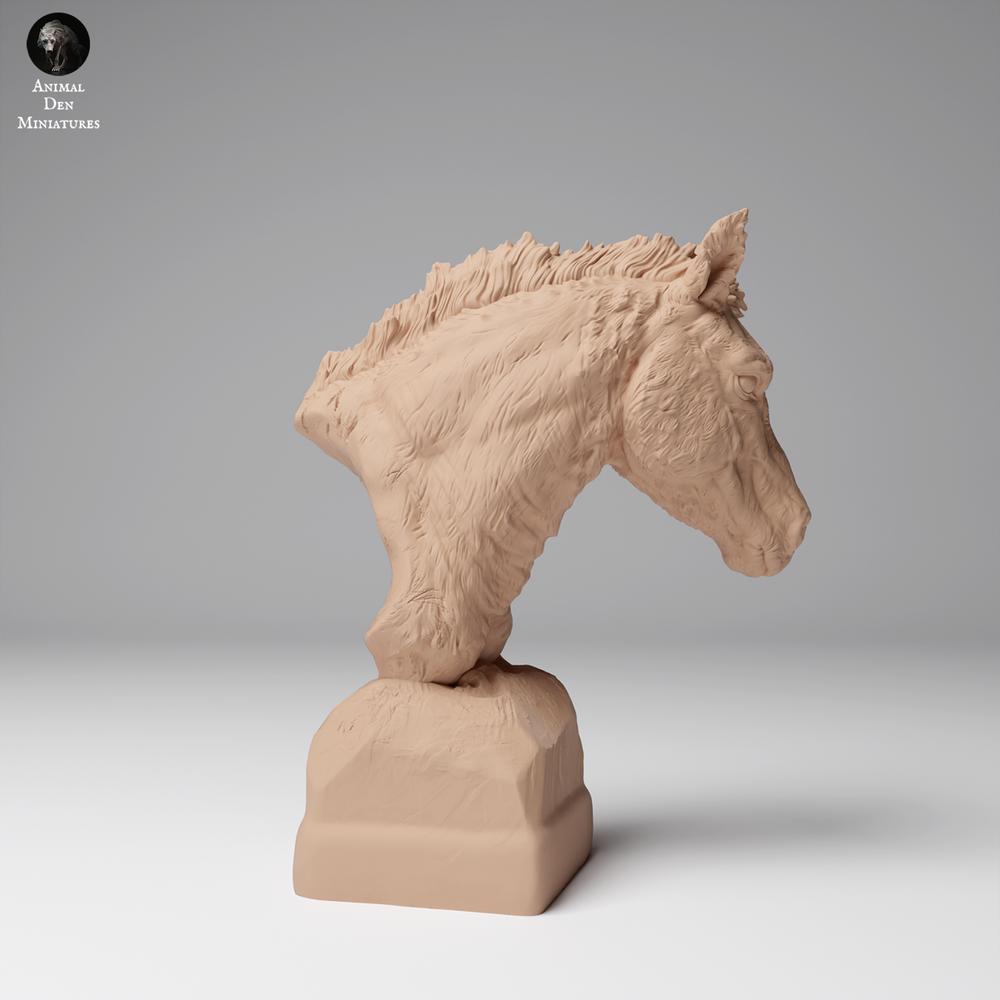 Produktová fotografie zvířecí figurky Animal Den Miniatures 0: Figurka divokého zvířete: kůň Převalského - busta (24_12_15)