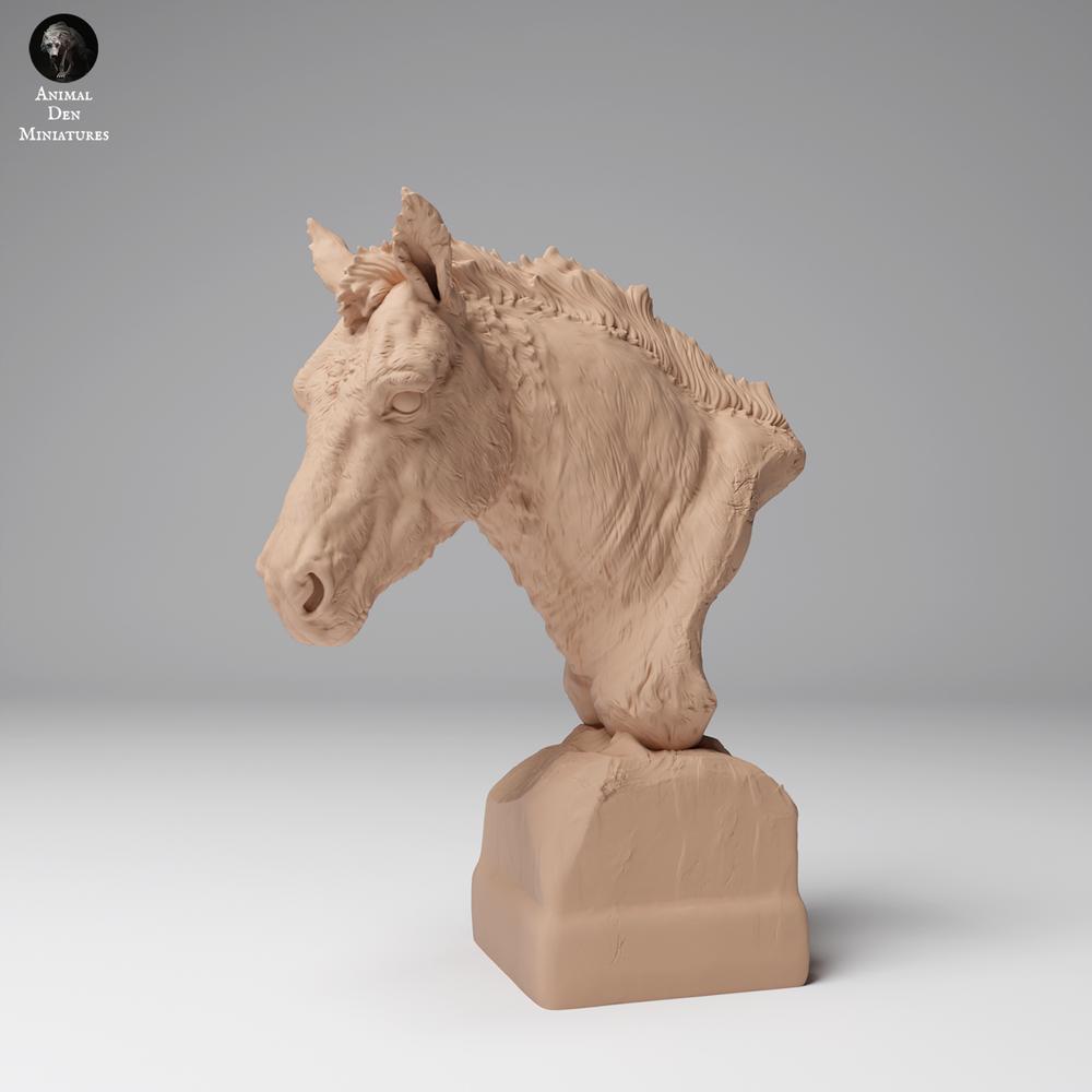 Produktová fotografie figurky zvířete Animal Den Miniatures 2: Figurka divokého zvířete: kůň Převalského - busta (24_12_15)