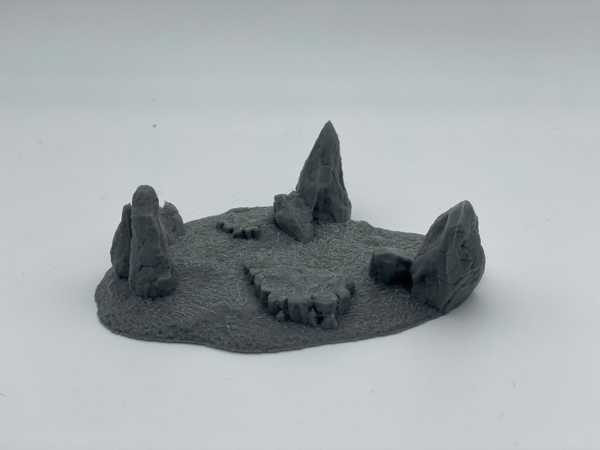 Grande set stampato in 3D di edifici gotici in rovina, per wargame Grande set stampato in 3D di edifici gotici in rovina, per wargame