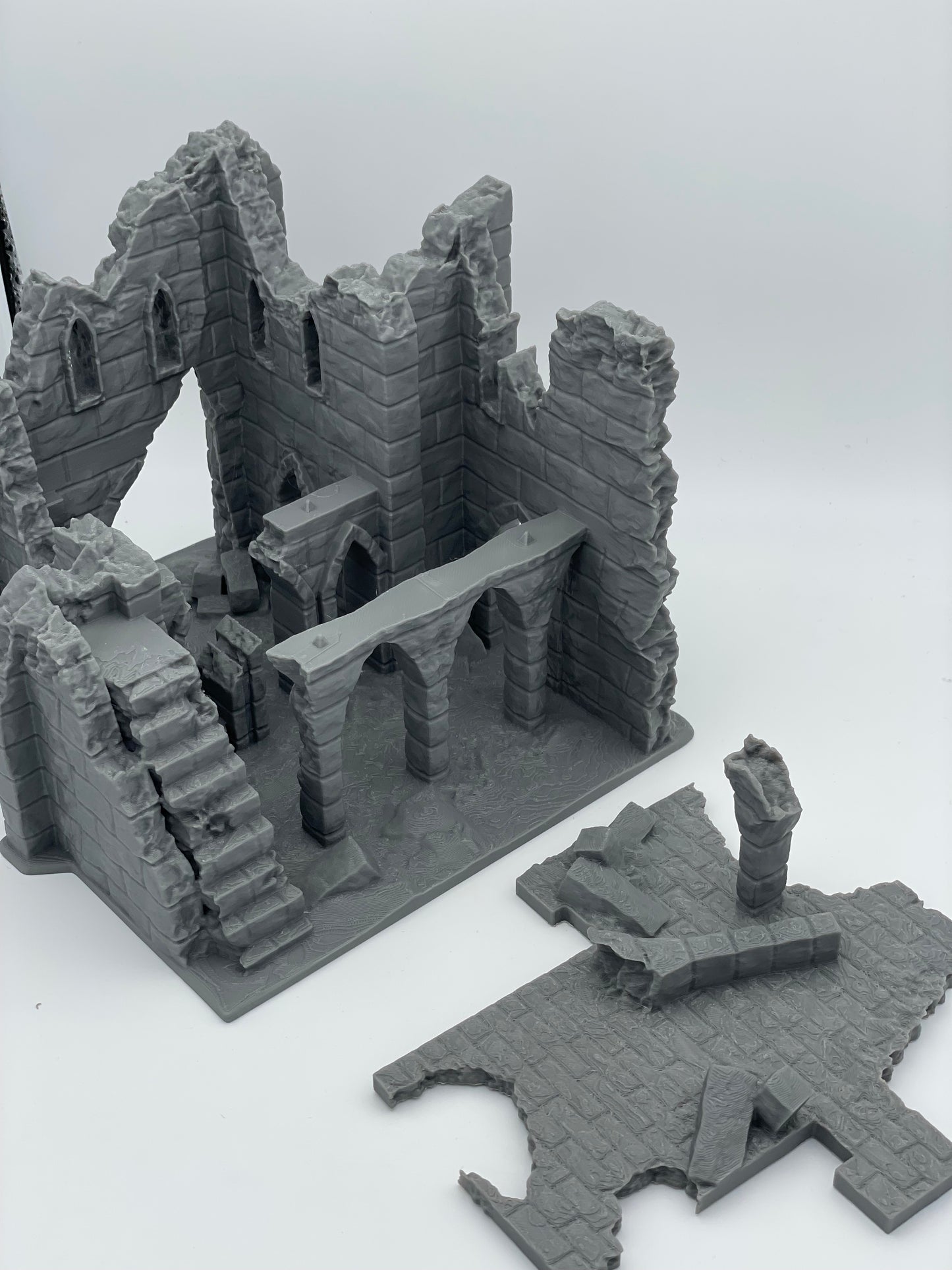 Produktfoto Tabletop 28mm The Printing Goes Ever On (TPGEO)  0: Ruine E - Trümmer einer mittelalterlichen Stadt - Zerstörtes Haus