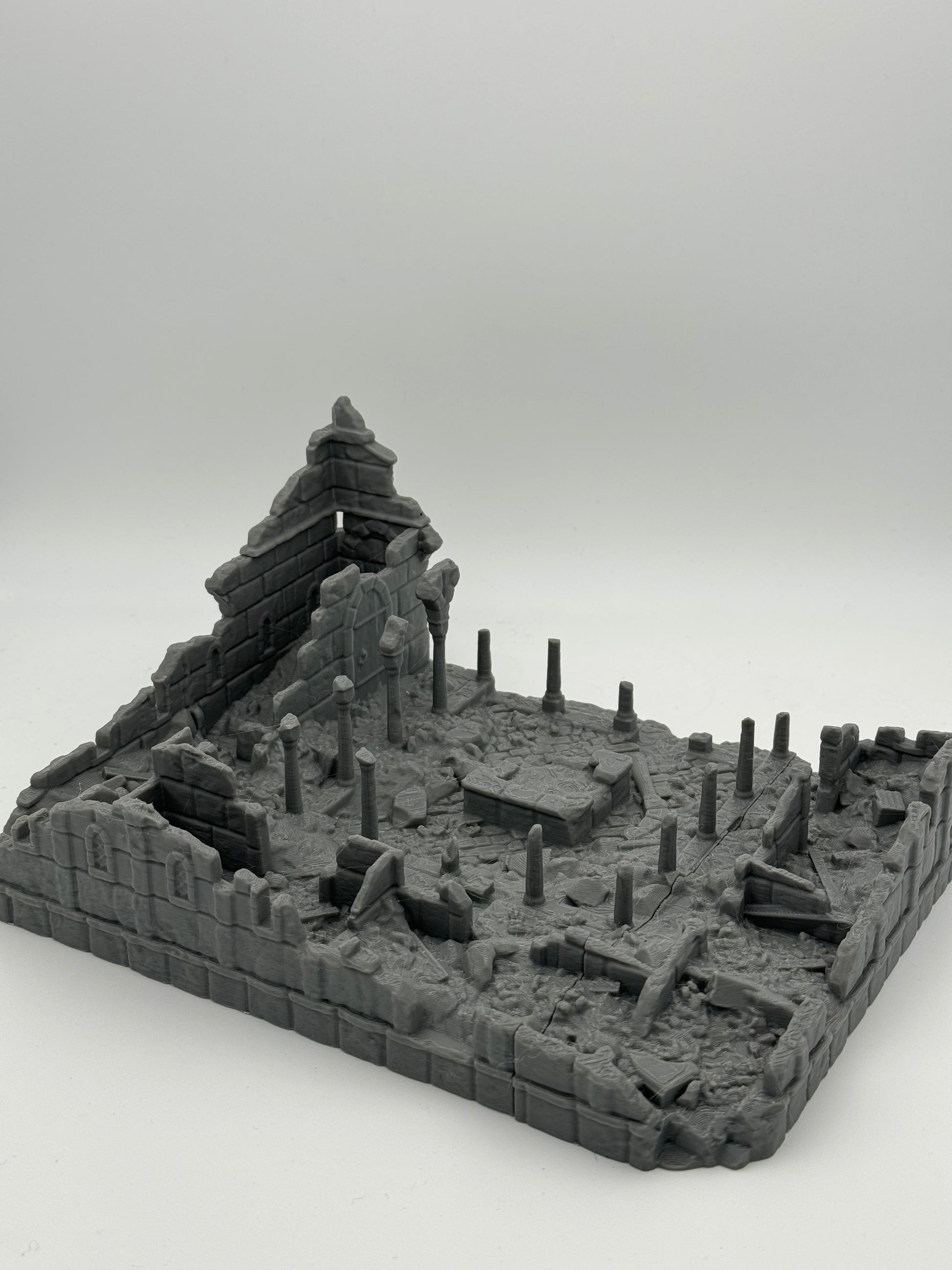 Produktfoto Tabletop 28mm The Printing Goes Ever On (TPGEO)  0: Krankenstation Ruinen Ivory City - Gebäude Königreich Gonthan - Hospital Ruins Tabletop Terrain