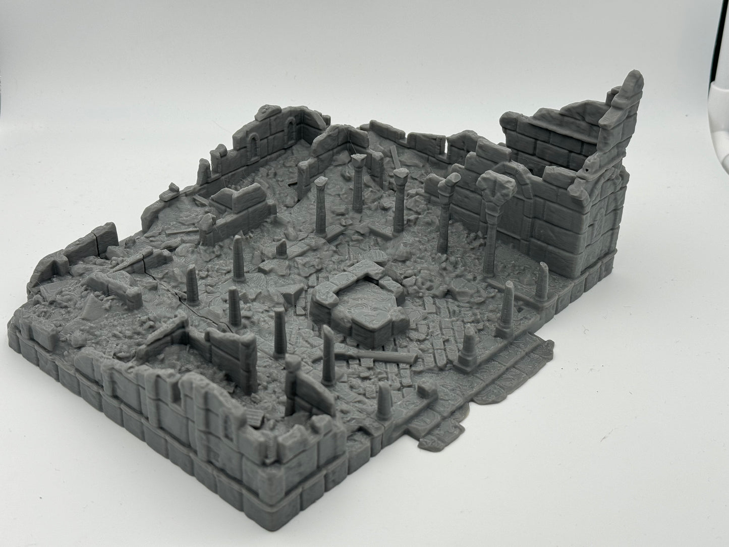 Produktfoto Tabletop 28mm The Printing Goes Ever On (TPGEO)  0: Krankenstation Ruinen Ivory City - Gebäude Königreich Gonthan - Hospital Ruins Tabletop Terrain