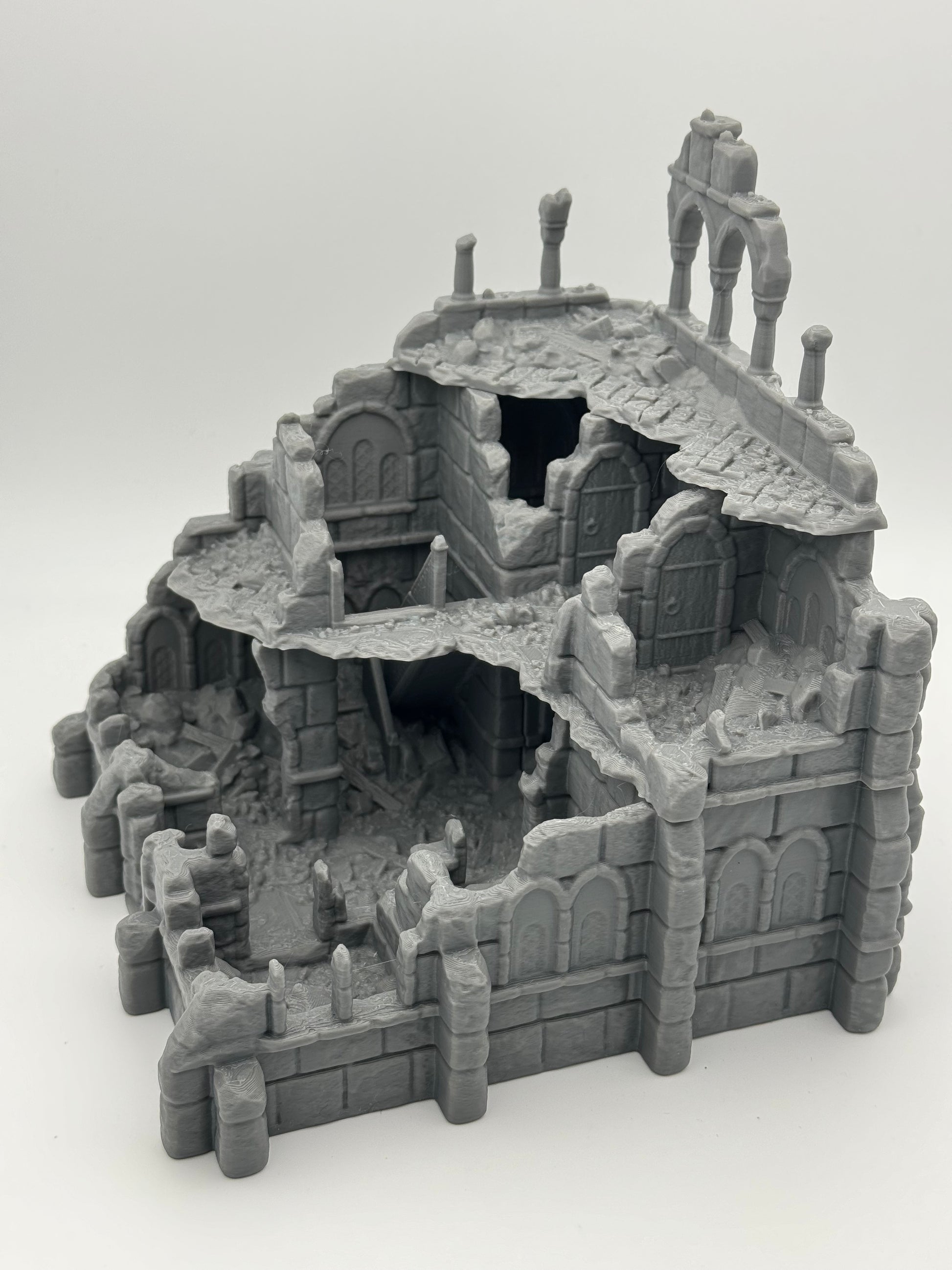 Produktfoto Tabletop 28mm The Printing Goes Ever On (TPGEO)  0: Warenhaus Ruinen Ivory City - Gebäude Königreich Gonthan -  Warehouse Tabletop Terrain