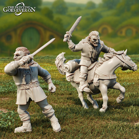 Produktfoto Tabletop 28mm The Printing Goes Ever On (TPGEO)  0: Kaldin - Zwergen Gefährte zu Fuß und auf dem Pony