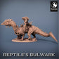 Lizardfolk Rider - Lizard Warrior on Dinosaur Mount (C5)