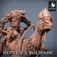 Lizardfolk Rider - Lizard Warrior on Dinosaur Mount (C5)