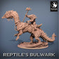 Lizardfolk Rider - Lizard Warrior on Dinosaur Mount (C10)
