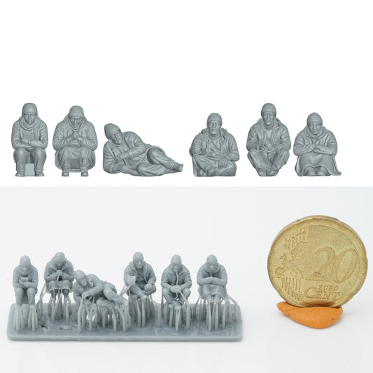 Produktfoto Figur H0, 1:72 - 0: Obdachlosen Figuren Set (6 Figuren)
