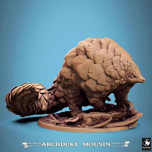 Produktfoto Tabletop 28mm Lord of the Print (LotP) 0: Tabletop miniatura: Dire-Pangolin, šupinatá bestie a pancéřové zvíře, zemní hrabáč, strážná bestie, dungeonová bestie, boss monster (25_07_B1)