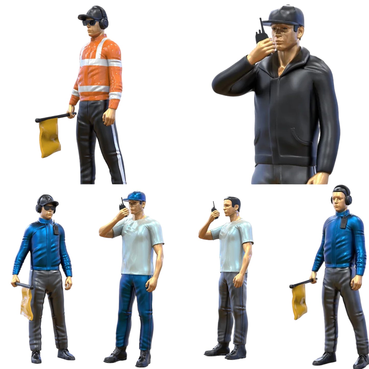 Produktfoto Diorama und Modellbau Miniatur Figur: Streckenposten Set, 6 Figuren