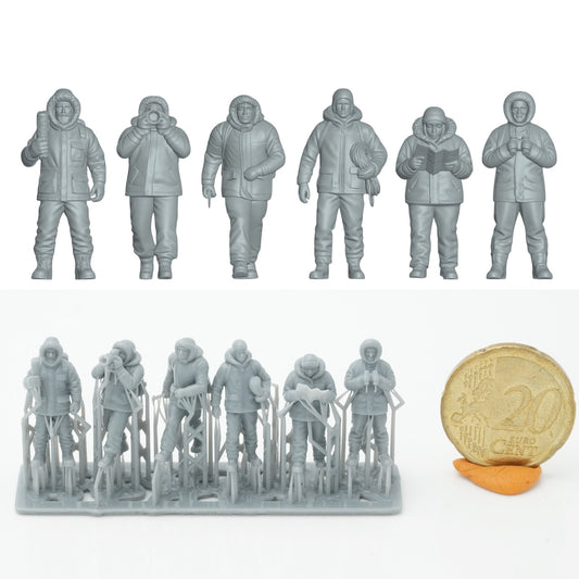 Produktfoto Figur H0, 1:72 - 0: Polar Forscher Figuren Set (6 Figuren)