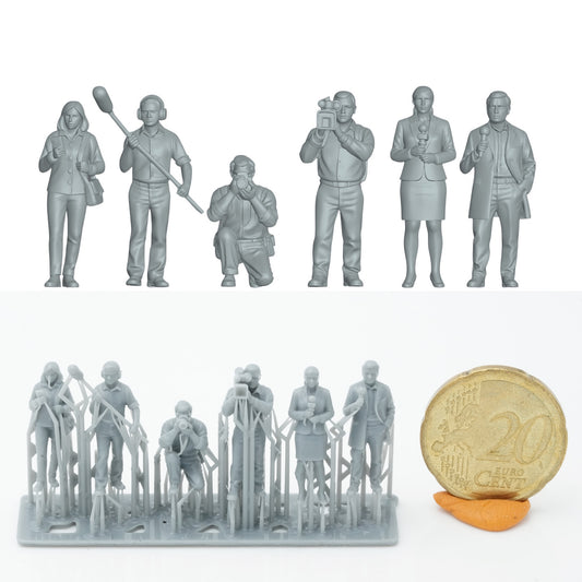 Produktfoto Figur H0, 1:72 - 0: Reporter Figuren Set (6 Figuren)