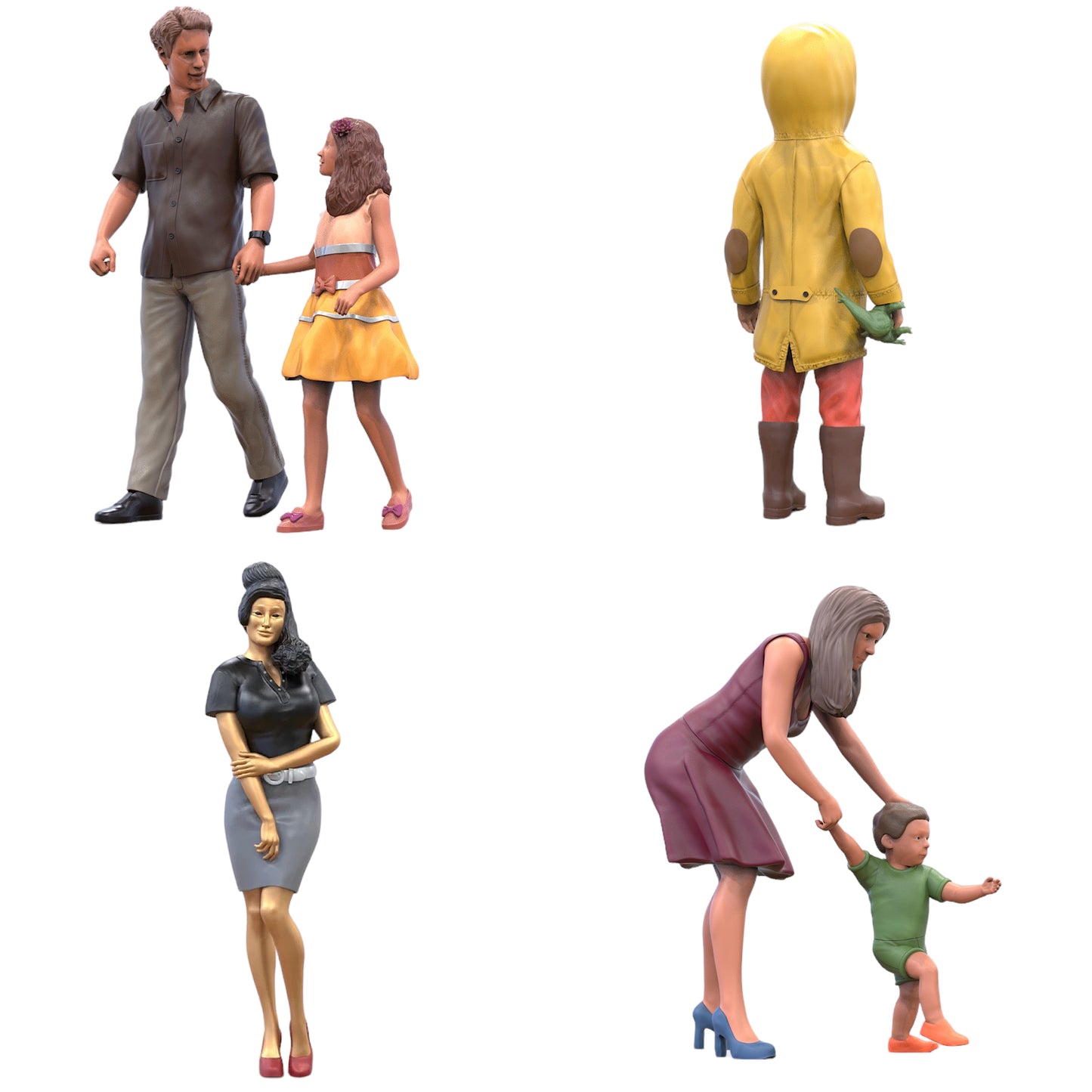 Produktfoto  0: Familien Set: Vater, Mutter, Kind