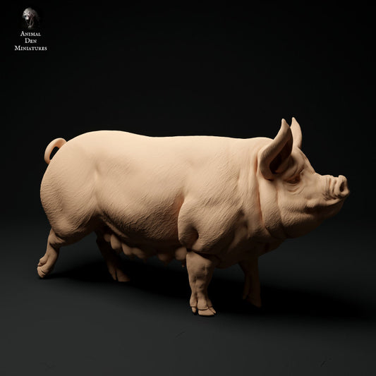 Produktfoto Tier Figur Diorama, Modellbau: 0: Bauernhof Tier Figuren: Schwein - Berkshire Pig