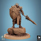 Produktfoto Tabletop 28mm Lord of the Print (LotP) 0: Tabletop Miniatur: Paladin Kommandant mit Speer und Großschild, gepanzerter Ritter, Elitegardist, Schildträger - Sentinel of Aetherium (24_09_D5)