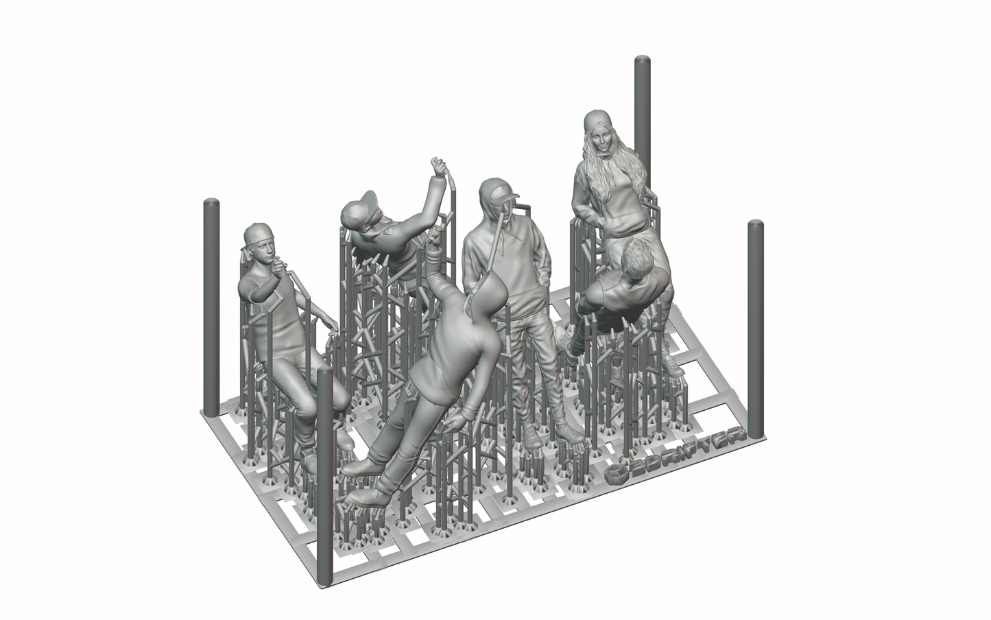 Produktfoto Diorama und Modellbau Miniatur Figur: Sprayer Gang Set, 6 Figuren