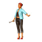 3DP Miniatures 5: Stehende Figur: Frau mit offenem Hemd & Schraubenschlüssel (Ref. Nr. 468)