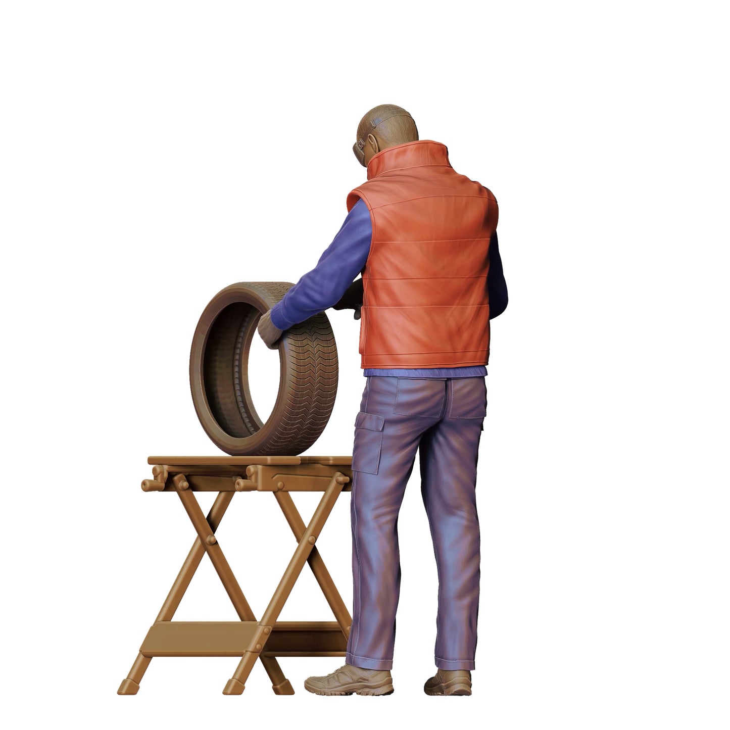 Produktfoto  0: Mechaniker: Reifen Reparatur in der Autowerkstatt