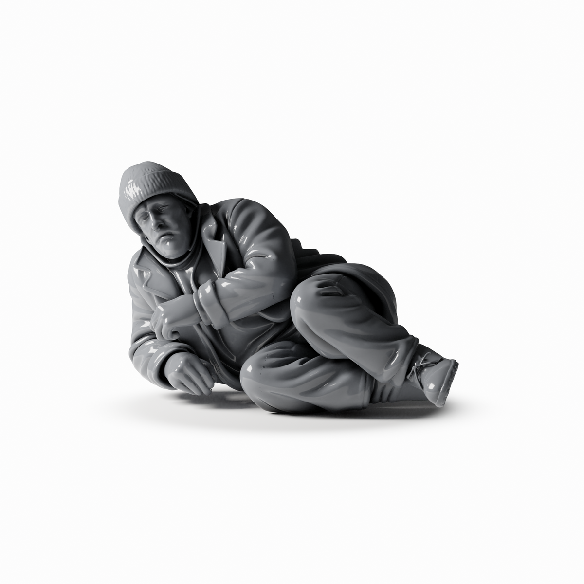 3drifter-miniatures Obdachlose im Stadtbild Figurenansicht 3
