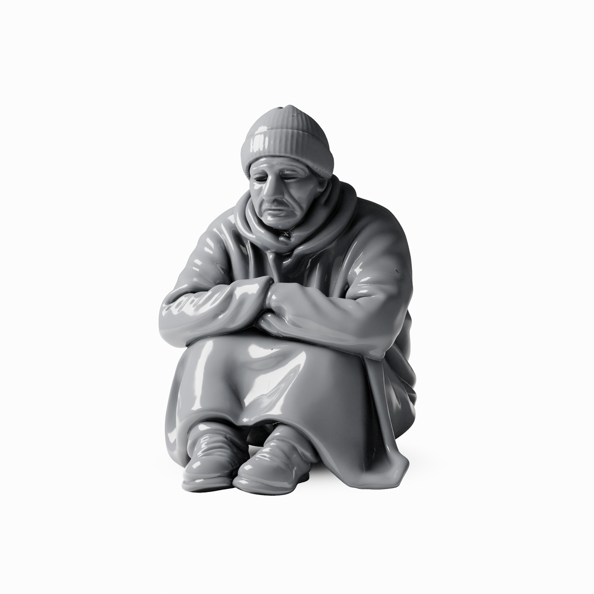 3drifter-miniatures Obdachlose im Stadtbild Figurenansicht 6