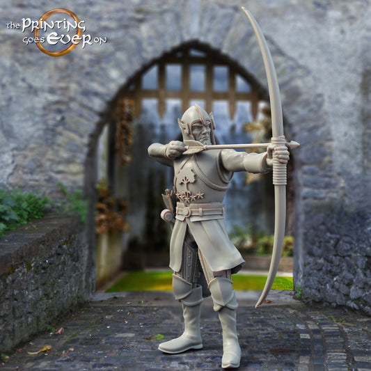 Produktfoto mittelalterliche historische Figur 75mm Scale The Printing Goes Ever On (TPGEO)  0: Mittelalterliche Ritter Figuren Bogenschütze A Krieger von Gonthan