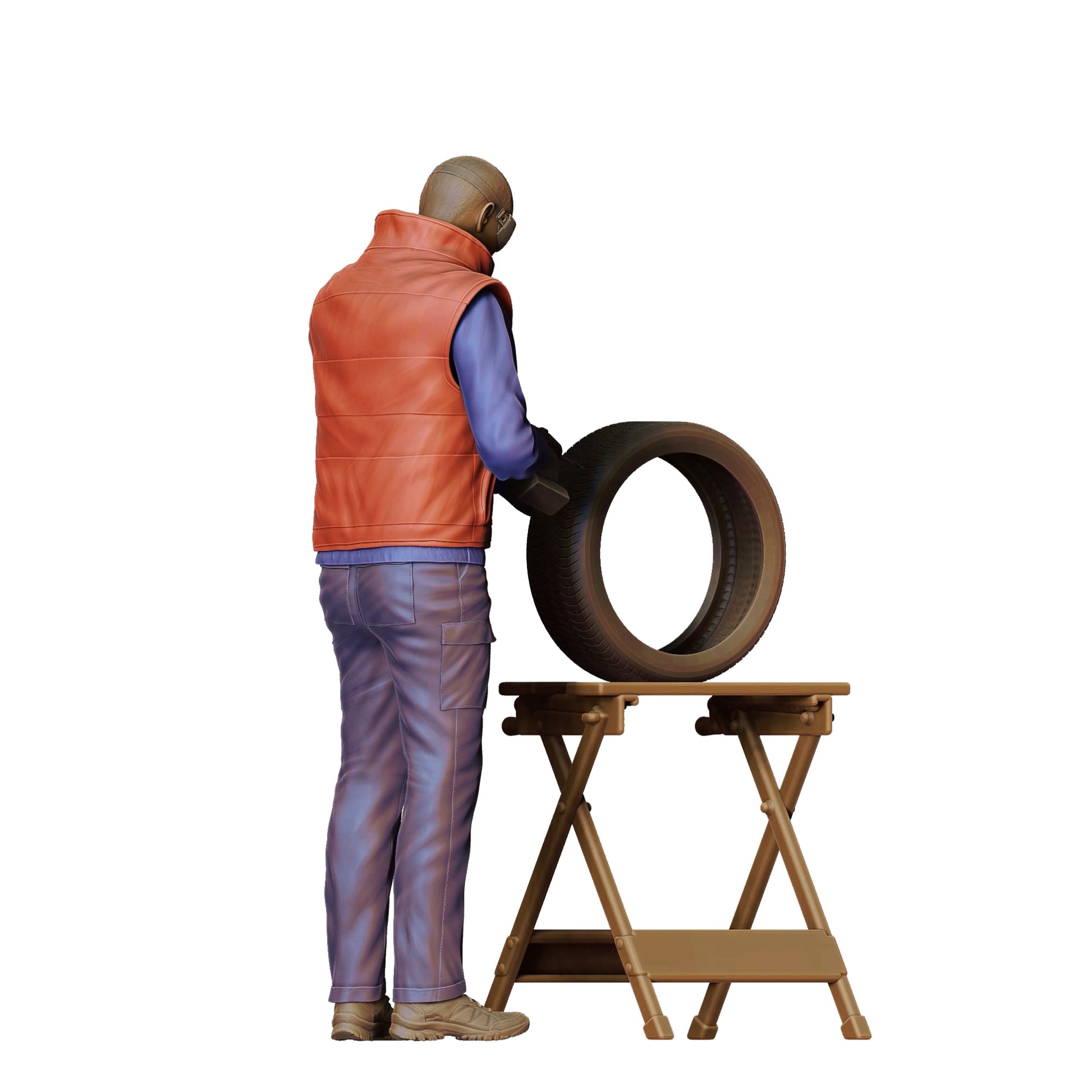 Produktfoto  0: Mechaniker: Reifen Reparatur in der Autowerkstatt