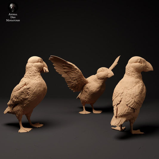 Zdjęcie produktu figurka zwierzęca Animal Den Miniatures 0: Figurka zwierzęca ptaka morskiego: maskonury atlantyckie (24_01_59)