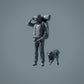 Figura de animal de estimação: cão a correr - Border Collie (a008)