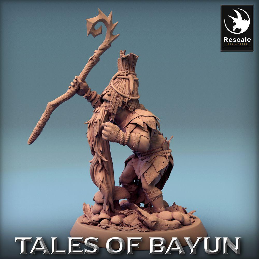 Produktfoto Tabletop 28mm Lord of the Print (LotP) 0: Tabletop Miniatur: Zwergen-Speerträger, Stammeshäuptling, Schamane, Berserker-Anführer (24_01_A1)