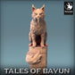 Produktfoto Tabletop 28mm Lord of the Print (LotP) 0: Fantasy Figur: Bayun-Cat, Wächterkatze, Geisterkatze, Totemtier, Vertrauter, Schreinwächter auf Säule (24_01_Q)