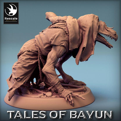 Produktové foto Tabletop 28mm Lord of the Print (LotP) 0: Tabletop miniatura: Kikimora Ghul/Ghoul, plížící se kultista krkavce, bažinný čaroděj, strážce kostí, dungeonový boss (24_01_E1)