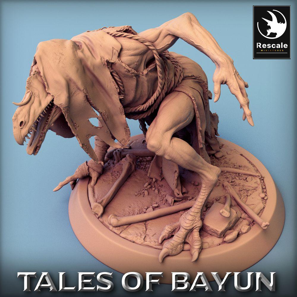 Produktfoto Tabletop 28mm Lord of the Print (LotP) 0: Tabletop Miniatur: Kikimora Ghul/Ghoul, schleichender Krähen-Kultist, Sumpfhexer, Knochenhüter, Dungeon-Boss (24_01_E1)