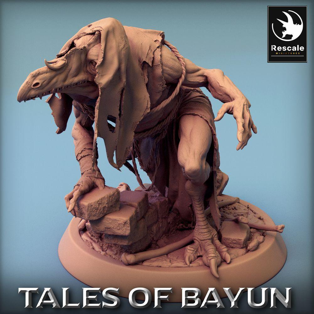 Produktfoto Tabletop 28mm Lord of the Print (LotP) 0: Tabletop Miniatur: Kikimora Ghoul-Jäger, Schattenkultist, Krähenmensch, Dungeon-Boss (24_01_E3)