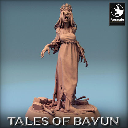 Produktová fotografie Tabletop 28mm Lord of the Print (LotP) 0: Tabletop miniatura: Kikimora Banshee - Nemrtvá princezna, královna duchů, hrobová čarodějnice, boss figura (24_01_F5)