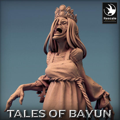 Produktová fotografie Tabletop 28mm Lord of the Print (LotP) 0: Tabletop miniatura: Kikimora Banshee - Nemrtvá princezna, královna duchů, hrobová čarodějnice, boss figura (24_01_F5)