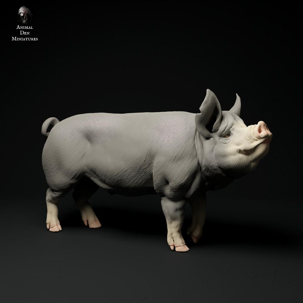 Produktfoto Tierfigur Animal Den Miniatures 2: Bauernhof Tierfigur: Berkshire-Eber (24_01_64)