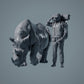 Rinoceronte Africano - Animais da Savana (23_02_06)