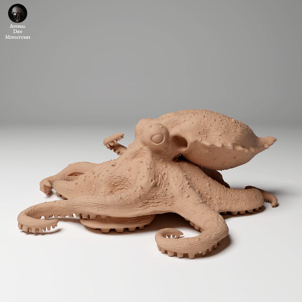 Produktfoto Tierfigur Animal Den Miniatures 0: Meerestier Tierfigur: Großer Blaugeringelter Krake (24_05_06)