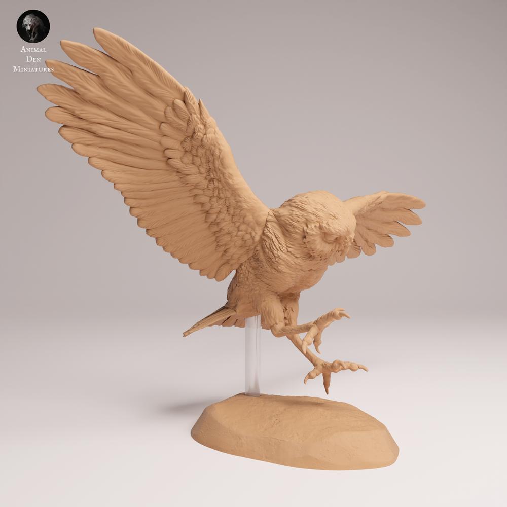 Produktfoto Tierfigur Animal Den Miniatures 2: Wildtier Tierfigur: Kaninchenkauz - im Flug (25_09_15)