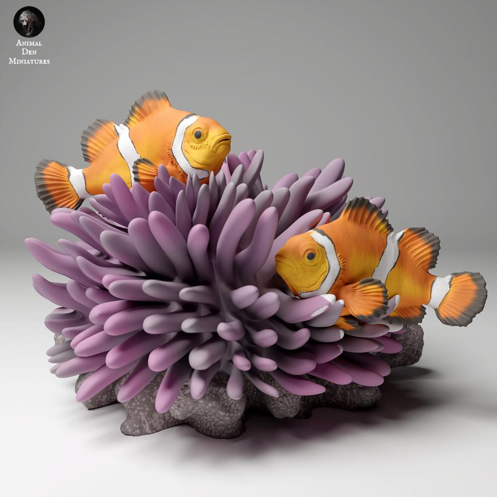Φωτογραφία προϊόντος φιγούρας ζώου Animal Den Miniatures 2: Φιγούρα θαλάσσιου ζώου: ψευδοκλόουν (24_05_07)