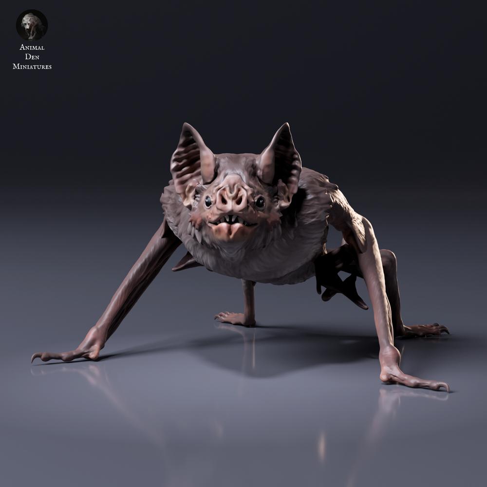 Φωτογραφία προϊόντος, φιγούρα ζώου Animal Den Miniatures 5: Φιγούρα ζώου: Κοινή νυχτερίδα βαμπίρ - σε στάση κουρνιάσματος (26_10_04)