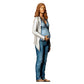 Stehende Figur: Frau mit Hand am Bauch (Ref. Nr. 509) - Designer-Farbdarstellung