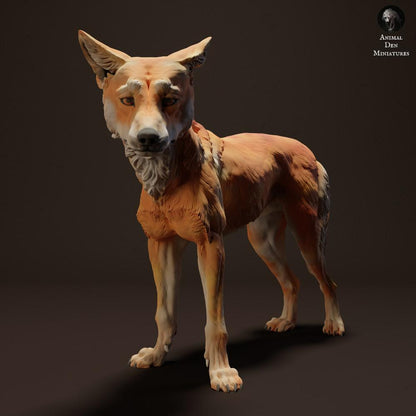Produktová fotografie zvířecí figurky Animal Den Miniatures 2: Figurky divokého zvířete: Dingo (23_04_11)