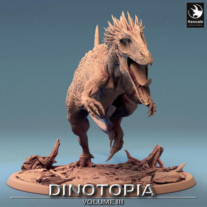 Foto do produto Tabletop 28mm Lord of the Print (LotP) 0: Miniatura Tabletop: Concavenator em ataque, dinossauro predador - besta Raptor, chefe de batalha para Wargaming e Skirmish (24_06_C1)