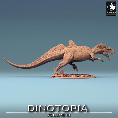 Foto do produto Tabletop 28mm Lord of the Print (LotP) 0: Miniatura de Tabletop: Concavenator em ataque, dinossauro predador - besta Raptor, chefe de adversário para Wargaming e Skirmish (24_06_C1)