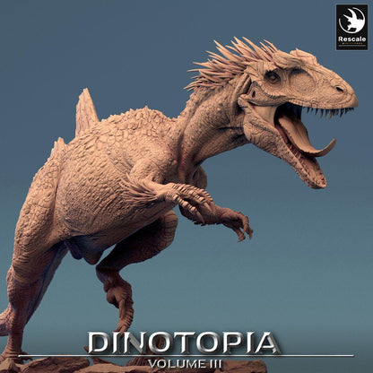 Foto do produto Tabletop 28mm Lord of the Print (LotP) 0: Miniatura Tabletop: Concavenator em ataque, dinossauro predador - besta Raptor, chefe de batalha para Wargaming e Skirmish (24_06_C1)
