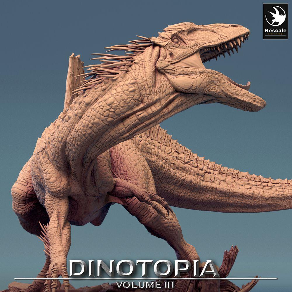 Produktfoto Tabletop 28mm Lord of the Print (LotP) 0: Tabletop Miniatur: Concavenator - brüllender Raubsaurier, Urzeit-Bestie und Boss-Monster (24_06_C2)